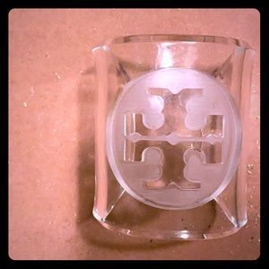 Authentic Tory Burch Clear Lucite Cuff
